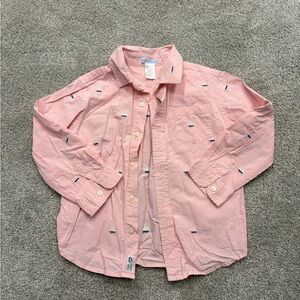 Janie and Jack sailboat button down